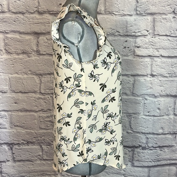 NWT LOFT floral masks motif blouse - Picture 2 of 6